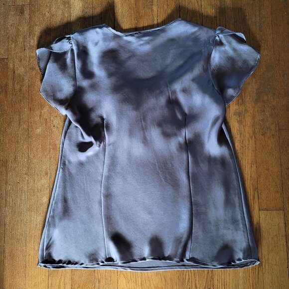 Allison Taylor Petite Ruffle Neck Blouse - Petite Medium - EUC - Picture 2 of 5